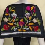 Premium Cotton Kantha Stitch Blouse Material – Handcrafted Floral Embroidery