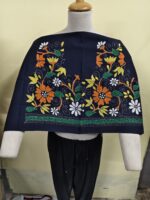 Premium Cotton Kantha Stitch Blouse Material – Floral Multicolour Design