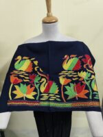 Premium Cotton Kantha Stitch Blouse Material – Swan & Lotus Design