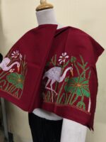 Premium Cotton Kantha Blouse Material – Heron Lotus flowers Motif - Image 4
