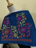 Premium Cotton Kantha Stitch Blouse Material – Floral Design - Image 2