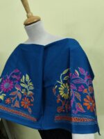 Premium Cotton Kantha Stitch Blouse Material – Floral Design - Image 5