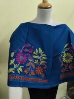 Premium Cotton Kantha Stitch Blouse Material – Floral Design - Image 7
