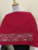 Premium Cotton Kantha Stitch Blouse Material Red