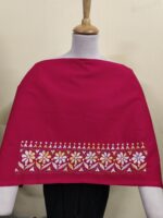 Premium Cotton Kantha Stitch Blouse Material Red