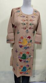 Kantha Stitch Long Kurti - Image 2