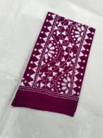 Kantha Stitch Cotton Blouse Piece - Image 3