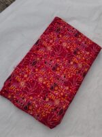 Printed Cotton Fabric (By Meter) – Multi-Use Dress & Blouse Material Red pink - Image 2