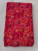 Printed Cotton Fabric (By Meter) – Multi-Use Dress & Blouse Material Red pink - Image 4