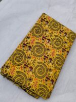 Yellow Printed Cotton Fabric (By Meter) – Multi-Use Dress & Blouse Material - Image 3