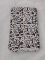 Printed Cotton Fabric (By Meter) – Multi-Use Dress & Blouse Material White Craft Work - Image 4