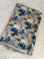 Leaf Printed Cotton Fabric (By Meter) – Multi-Use Dress & Blouse Material - Image 2