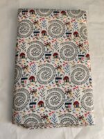 White Printed Cotton Fabric (By Meter) – Multi-Use Dress & Blouse Material Craft Work