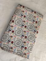 White Printed Cotton Fabric (By Meter) – Multi-Use Dress & Blouse Material Craft Work - Image 2