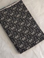 Printed Cotton Fabric (By Meter) – Multi-Use Dress & Blouse Material Black - Image 3
