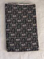 Printed Cotton Fabric (By Meter) – Multi-Use Dress & Blouse Material Black