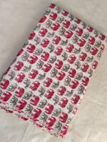 Elephant Print Cotton Fabric (By Meter) – Multi-Use Dress & Blouse Material - Image 4