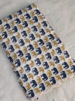 Cotton Fabric (By Meter) – Multi-Use Dress & Blouse Material Elephant Print - Image 3