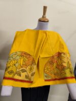 Premium Cotton Kantha Stitch Blouse Material – Bird Artwork - Image 5