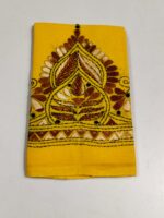 Handmade Yellow Cotton Kantha Stitch Blouse Piece