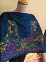 Silk Kantha Stitch Blouse Material (Hand-Embroidered - Image 2