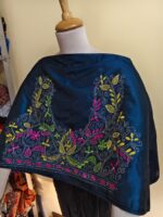 Silk Kantha Stitch Blouse Material (Hand-Embroidered - Image 3