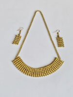 Handcrafted Dokra Beaded Brass Necklace Set (Necklace with Earrings)