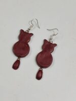 Terracotta Earring Maroon Color simple - Image 2