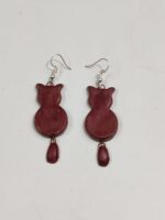 Terracotta Earring Maroon Color simple