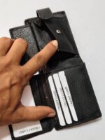 Style Leather Black Holder Mens Wallet - Image 6