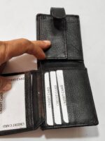 Style Leather Black Holder Mens Wallet - Image 5