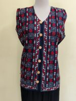 Handcrafted Cotton Kantha Stitch Sleeveless Jacket