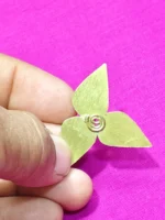 Handcrafted Brass Finger Rings Leaf design - Image 3