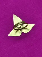 Handcrafted Brass Finger Rings Leaf design - Image 2