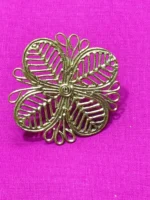 Handcrafted Brass Finger Rings Leaf design Motif - Image 6