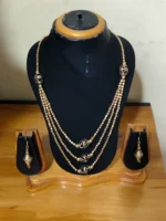 Handcrafted Brass Beads Triple-Layer Tribal Necklace