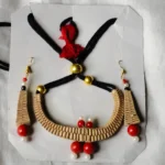 Handmade Palm Leaf Necklace Set - Eco-Friendly Jewelry