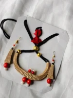 Handmade Palm Leaf Necklace Set - Eco-Friendly Jewelry - Image 3