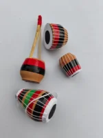 Terracotta clay drum children's toy