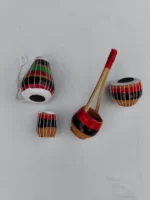 Terracotta clay drum children's toy - Image 2