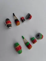 Terracotta clay drum children's toy