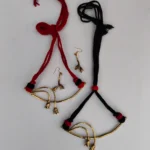 Handcrafted Dokra Flower Bud Brass Necklace - With Matching Earrings