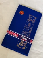 Royal blue Fabric Pipaji Brand – Prince fabric Pure Cotton - Image 2