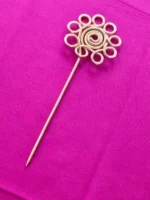 Brass Hair style Hair Pin Flower design for Women
