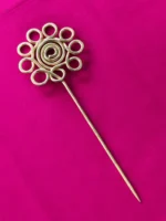 Brass Hair style Hair Pin Flower design for Women - Image 6