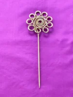 Brass Hair style Hair Pin Flower design for Women - Image 3