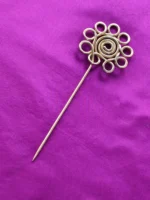 Brass Hair style Hair Pin Flower design for Women - Image 2