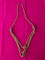 Handcrafted Brass Beads Triple-Layer Tribal Necklace - Image 4