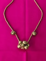 Handcrafted Brass Beads  - Ghunguru Tribal Necklace - Image 5