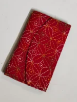 kantha stitch hand purse for women (red) - Image 3